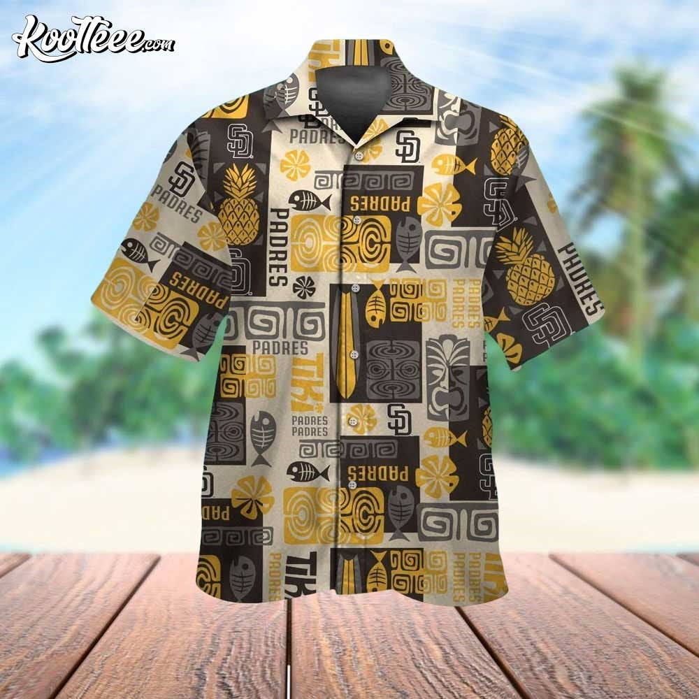 San Diego Padres Tropical Pattern Hawaiian - Adult & Kids T-Shirts, Sweatshirts & Hoodies apparel design preview 1