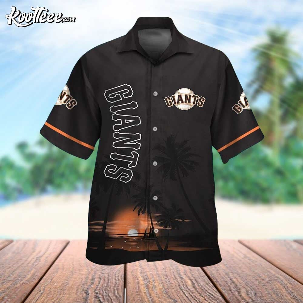San Francisco Giants Golden Sunset Hawaiian - Adult & Kids T-Shirts, Sweatshirts & Hoodies apparel design preview 1