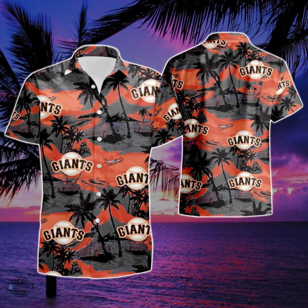 San Francisco Giants Hawaiian And Shorts Sf Baseball - Adult & Kids T-Shirts, Sweatshirts & Hoodies apparel design preview 1