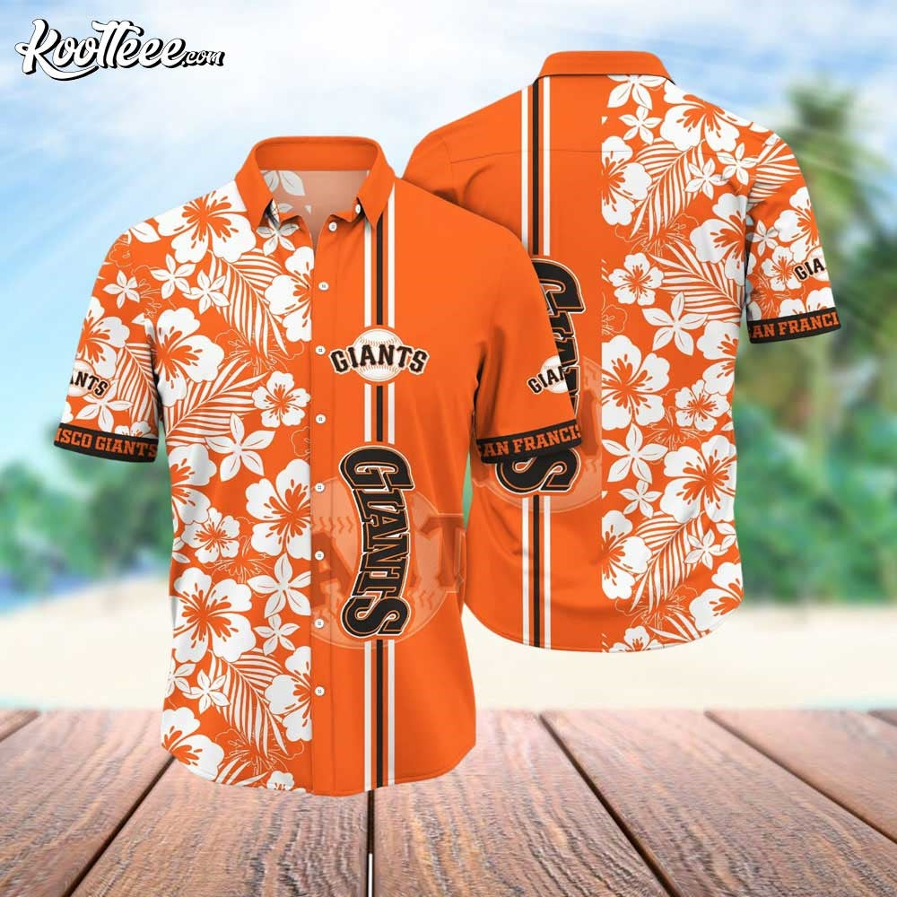 San Francisco Giants Orange Splash MLB Hawaiian - Adult & Kids T-Shirts, Sweatshirts & Hoodies apparel design preview 1