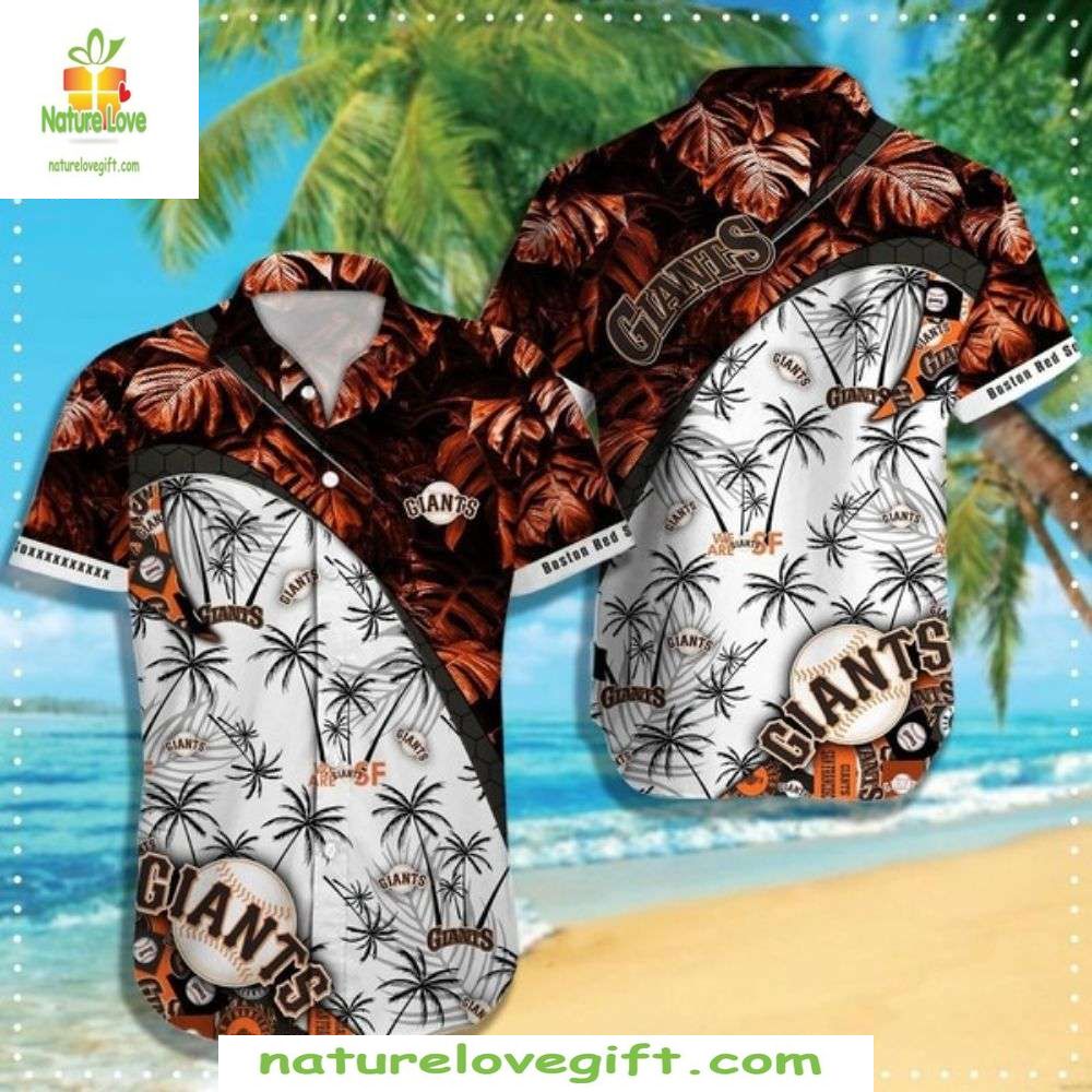 San Francisco Giants MLB Hawaiian Reversible Aloha - Adult & Kids T-Shirts, Sweatshirts & Hoodies apparel design preview 1