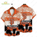 San Francisco Giants Tropical Hibiscus Palm MLB - Adult & Kids T-Shirts, Sweatshirts & Hoodies apparel design preview 1
