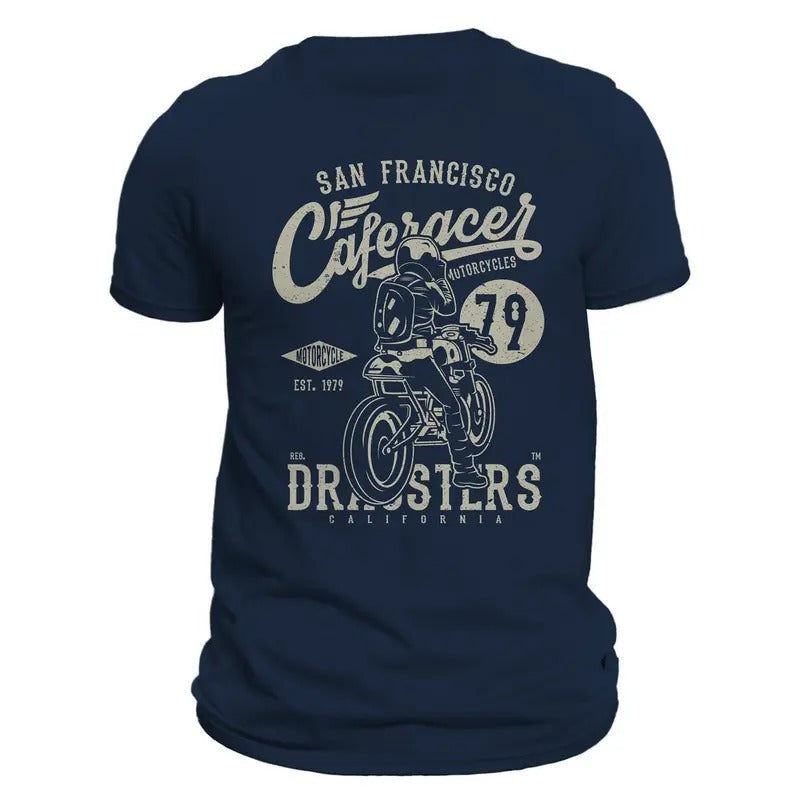 San Fransisco Cafe Racer 79 Motorcycle - Adult & Kids T-Shirts, Sweatshirts & Hoodies apparel design preview 1