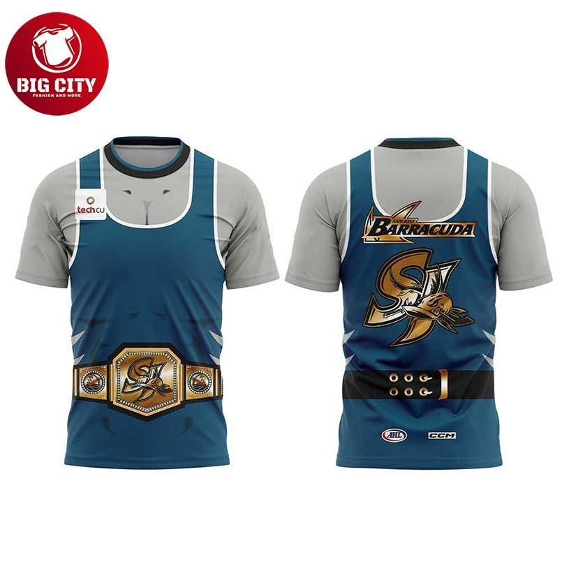 San Jose Barracuda x CudaMania II Game Night 2026 Two - Adult & Kids T-Shirts, Sweatshirts & Hoodies apparel design preview 1