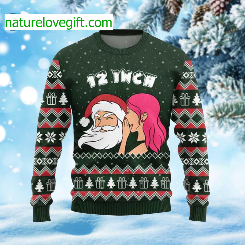 Santa 12 Inch Ugly Christmas Sweater - Holiday Gift product image