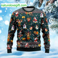 Santa And Reindeers Ugly Christmas Sweater - Holiday Gift product image