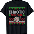 Santa Chaotic Neutral D20 Ugly Tabletop - Adult & Kids T-Shirts, Sweatshirts & Hoodies apparel design preview 1
