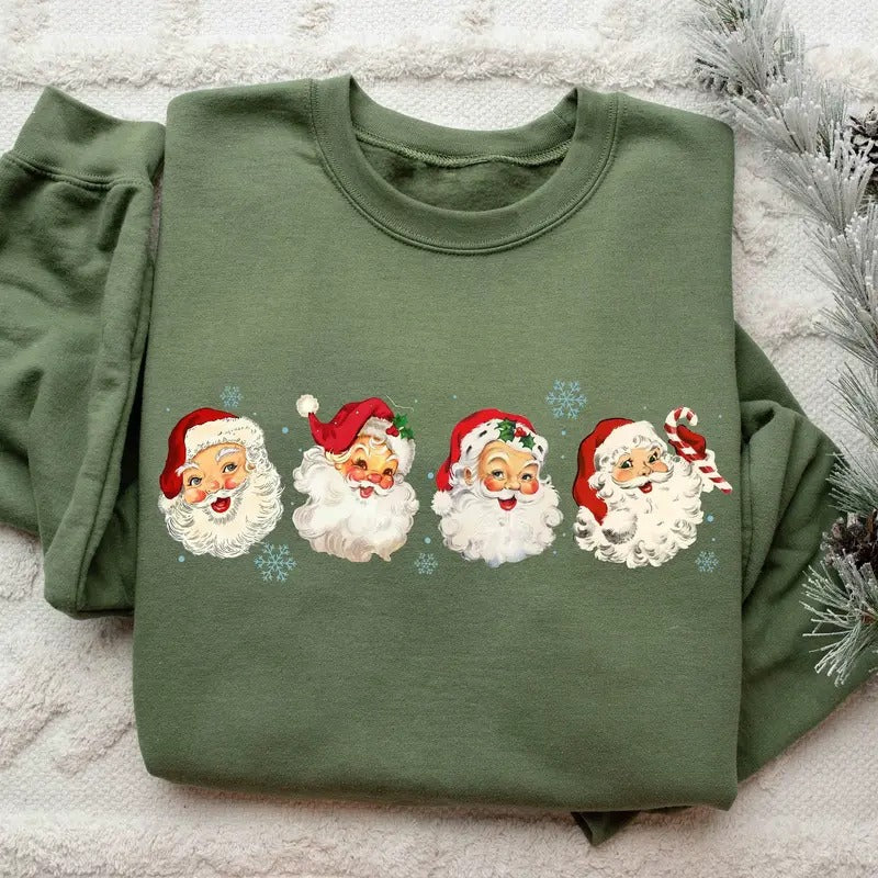 Santa Retro - Adult & Kids T-Shirts, Sweatshirts & Hoodies apparel design preview 1