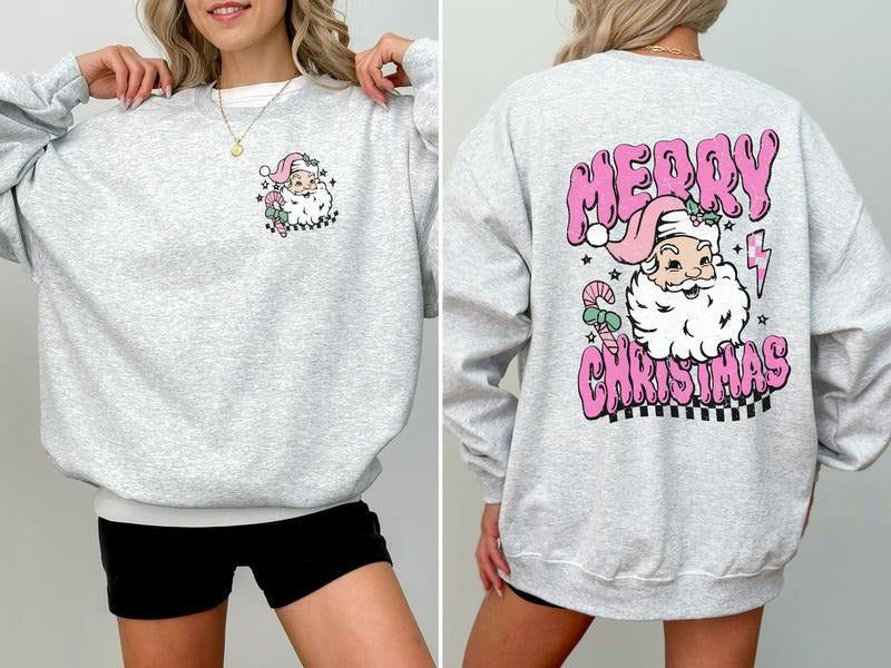 Santa Claus Merry - Adult & Kids T-Shirts, Sweatshirts & Hoodies apparel design preview 1