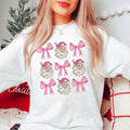 Santa Claus Bow Collage Merry Cute - Adult & Kids T-Shirts, Sweatshirts & Hoodies apparel design preview 1