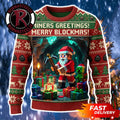 Santa Claus Diamond Christmas Merry Blockmas Gift Minecraft Ugly Christmas Sweater - Holiday Gift product image
