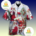 Santa Claus Holding Christmas Bells Grey Cotton - Adult & Kids T-Shirts, Sweatshirts & Hoodies apparel design preview 1