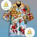 Santa Claus In The Town Yellow Nice Hawaiian - Adult & Kids T-Shirts, Sweatshirts & Hoodies apparel design preview 1
