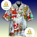 Santa Claus Snowman Elf Happy Xmas Grey Tacky - Adult & Kids T-Shirts, Sweatshirts & Hoodies apparel design preview 1