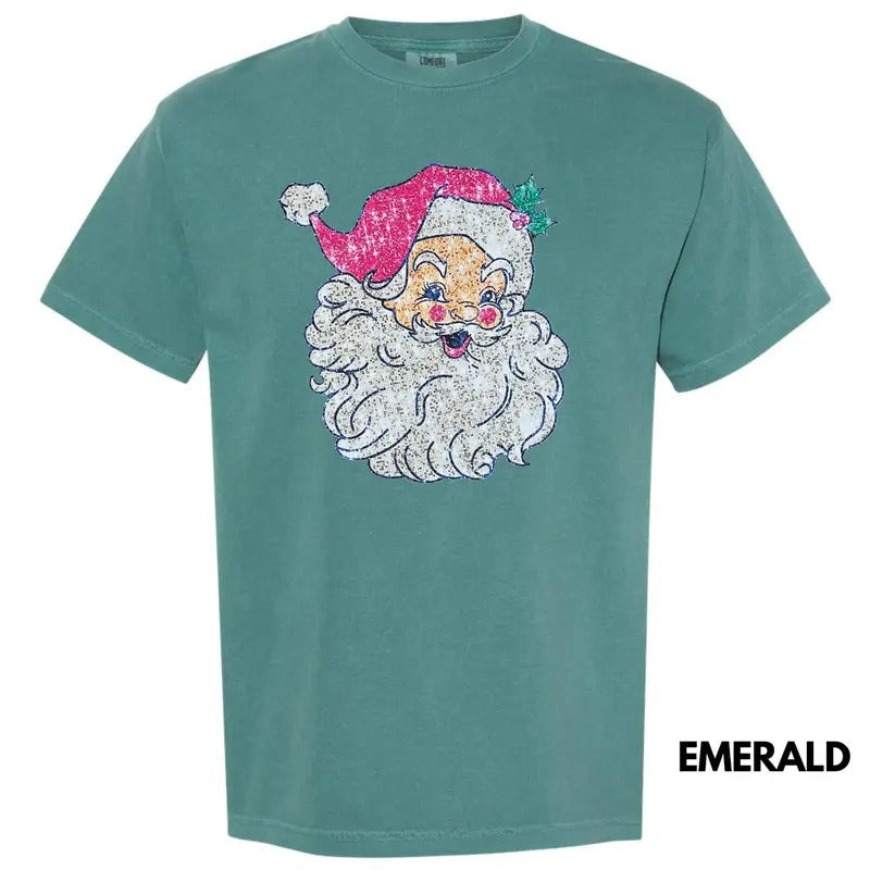 Santa FAKE Sequins Comfort Colors - Adult & Kids T-Shirts, Sweatshirts & Hoodies apparel design preview 1