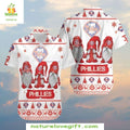 Philadelphia Phillies Christmas Hawaiian Santa - Adult & Kids T-Shirts, Sweatshirts & Hoodies apparel design preview 1