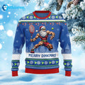 Santa Pickleball Merry Dinkmas Ugly Christmas Sweater - Holiday Gift product image
