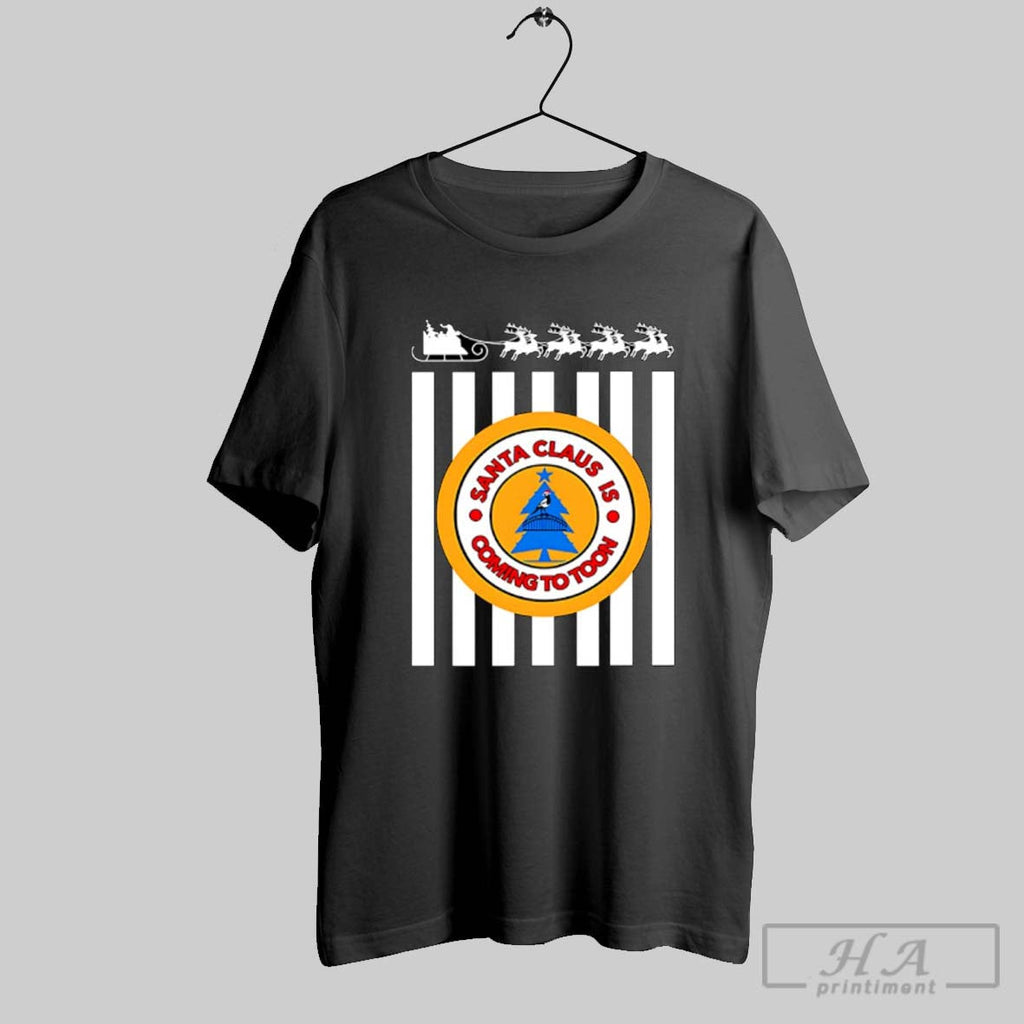 Santa Claus Is Coming To Toon Christmas 2025 - Adult & Kids T-Shirts, Sweatshirts & Hoodies apparel design preview 1