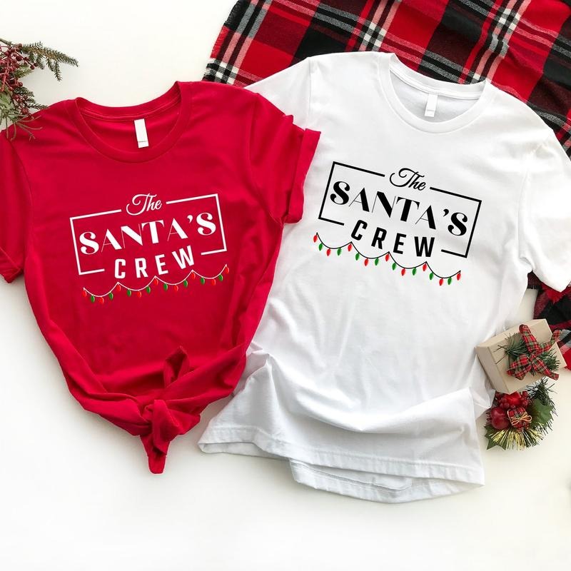 Santa'S Crew Family Matching Cousin Reunion Party - Adult & Kids T-Shirts, Sweatshirts & Hoodies apparel design preview 1