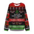Santa’s Saddlebags Don’t Saddlescale Ugly Christmas Sweater - Holiday Gift product image
