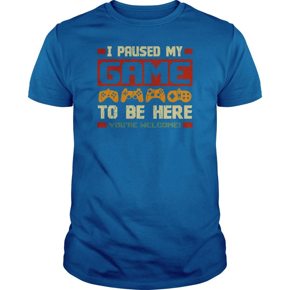 I Paused my Game - Adult & Kids T-Shirts, Sweatshirts & Hoodies apparel design preview 1