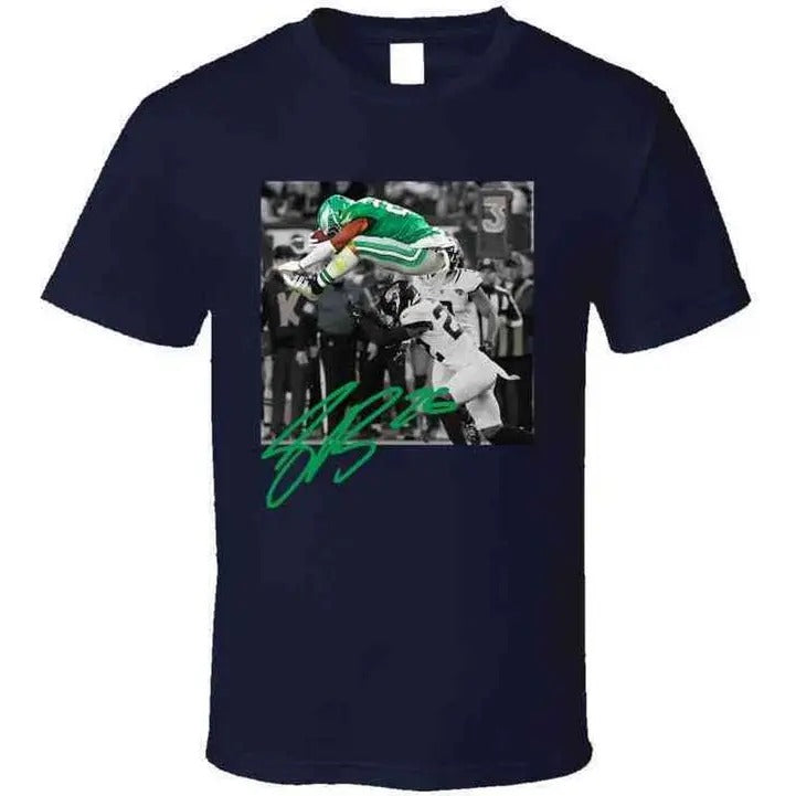 Saquon Barkley Backwards Hurdle Philadelphia Football - Adult & Kids T-Shirts, Sweatshirts & Hoodies apparel design preview 1