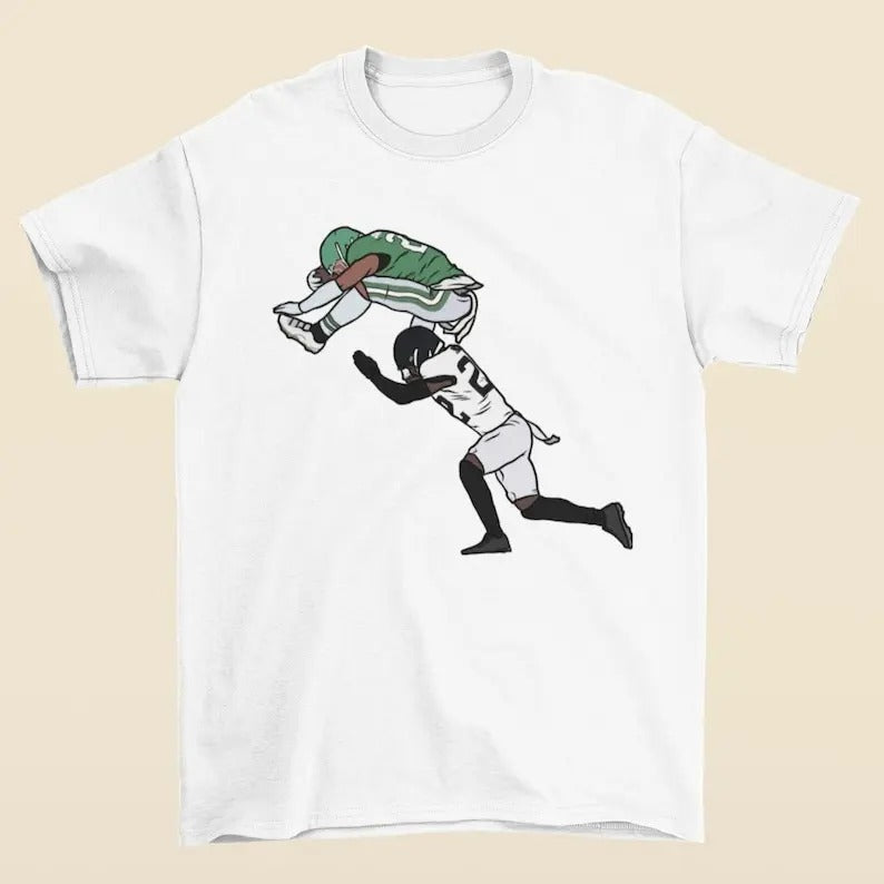 Saquon Barkley Backwards Hurdle - Adult & Kids T-Shirts, Sweatshirts & Hoodies apparel design preview 1