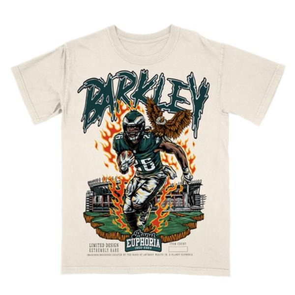 Saquon Barkley Teestyle{N002}2 - Adult & Kids T-Shirts, Sweatshirts & Hoodies apparel design preview 1