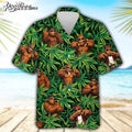 Sasquatch Cool Vibing Funny Bigfoot Hawaiian - Adult & Kids T-Shirts, Sweatshirts & Hoodies apparel design preview 1