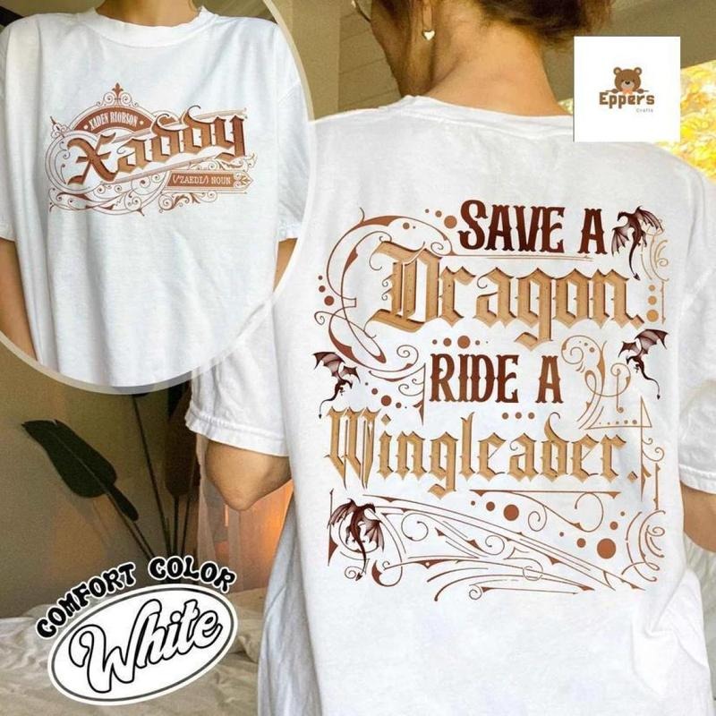 Save Dragon Ride Wingleader Xaden Riorson Riders Wing - Adult & Kids T-Shirts, Sweatshirts & Hoodies apparel design preview 1