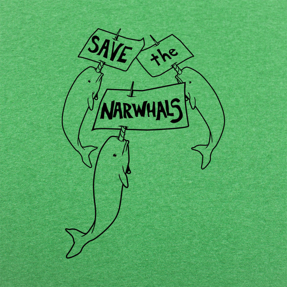 Save The Narwhals - Adult & Kids T-Shirts, Sweatshirts & Hoodies apparel design preview 1