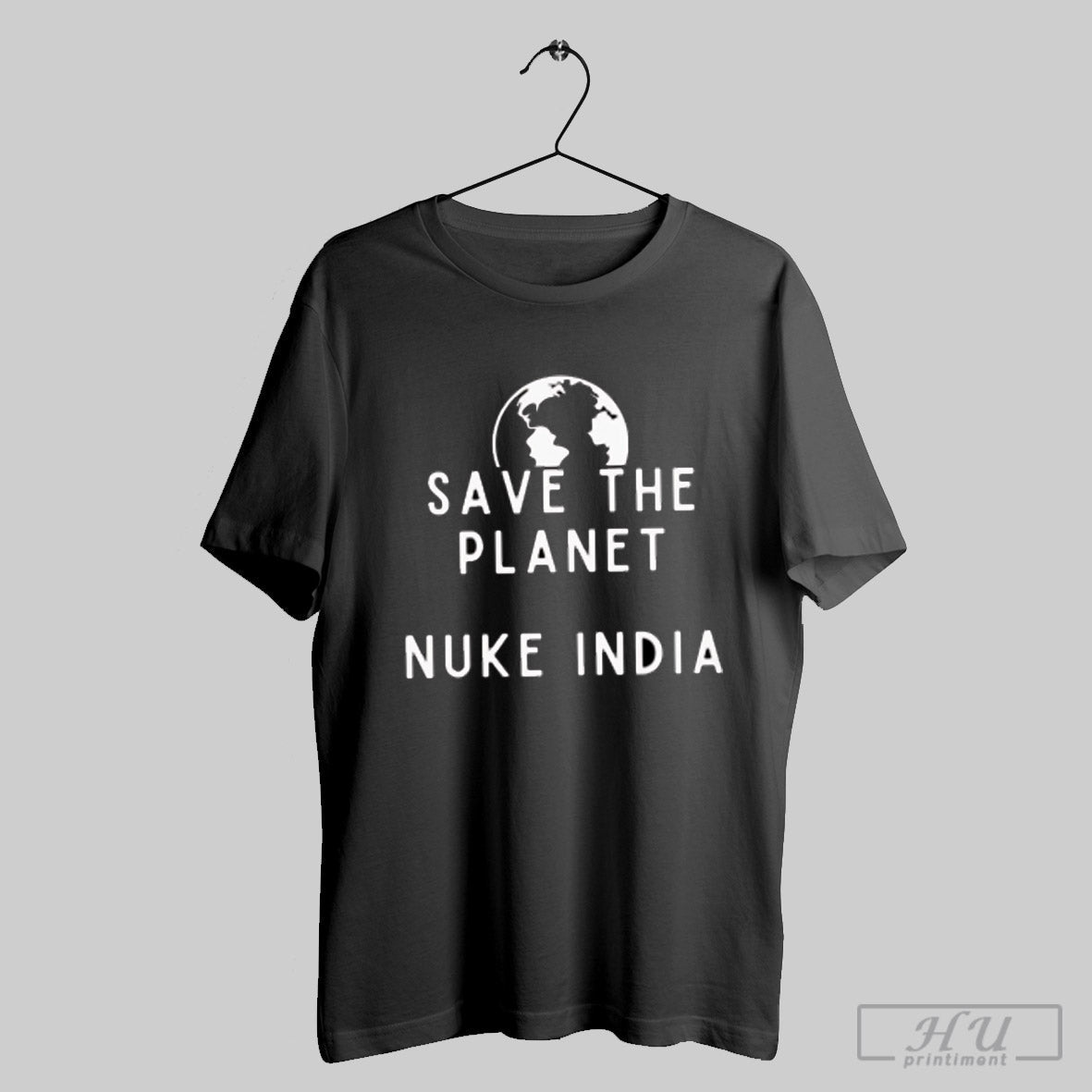 Save The Planet Nuke India - Adult & Kids T-Shirts, Sweatshirts & Hoodies apparel design preview 1
