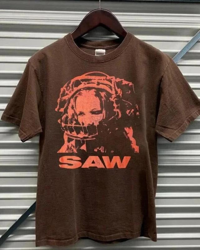 Saw Reverse Bear Trap Movie Promo Vintage AN43800 - Adult & Kids T-Shirts, Sweatshirts & Hoodies apparel design preview 1