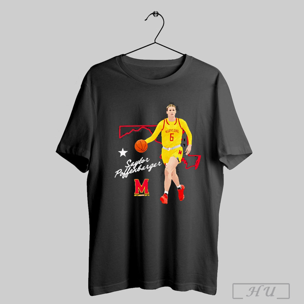 Saylor Poffenbarger Maryland Basketball 2025 - Adult & Kids T-Shirts, Sweatshirts & Hoodies apparel design preview 1