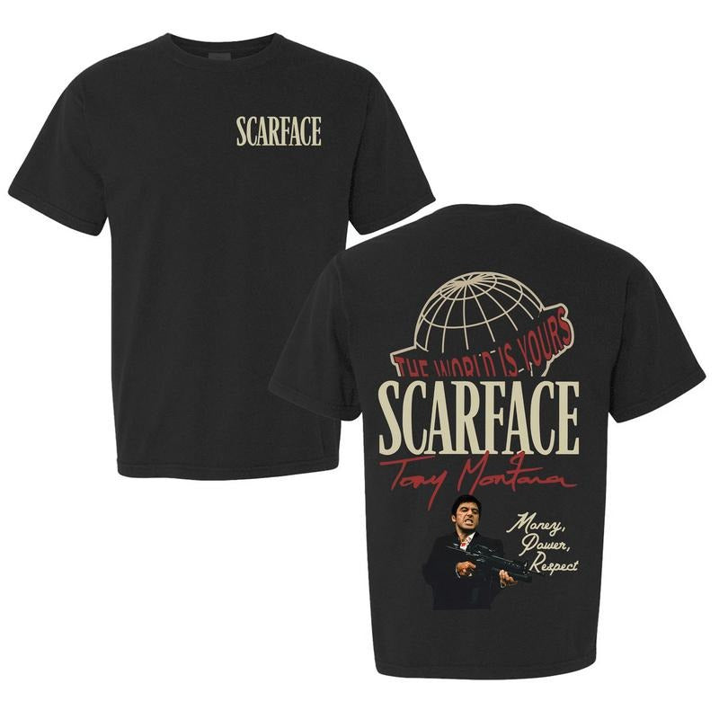 Scarface World Is Yours Tony Montana - Adult & Kids T-Shirts, Sweatshirts & Hoodies apparel design preview 1