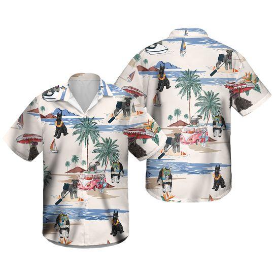 Schnauzer hawaiian gift for family and friend 2710265 - Adult & Kids T-Shirts, Sweatshirts & Hoodies apparel design preview 1