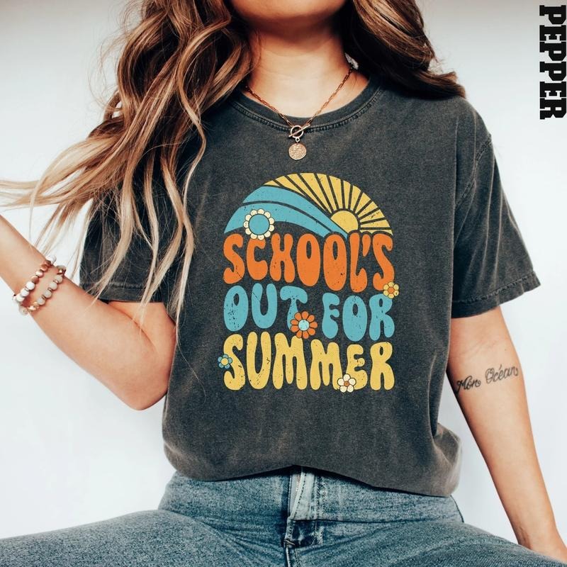 School'S Out Summer Cool Teacher Last Day School - Adult & Kids T-Shirts, Sweatshirts & Hoodies apparel design preview 1