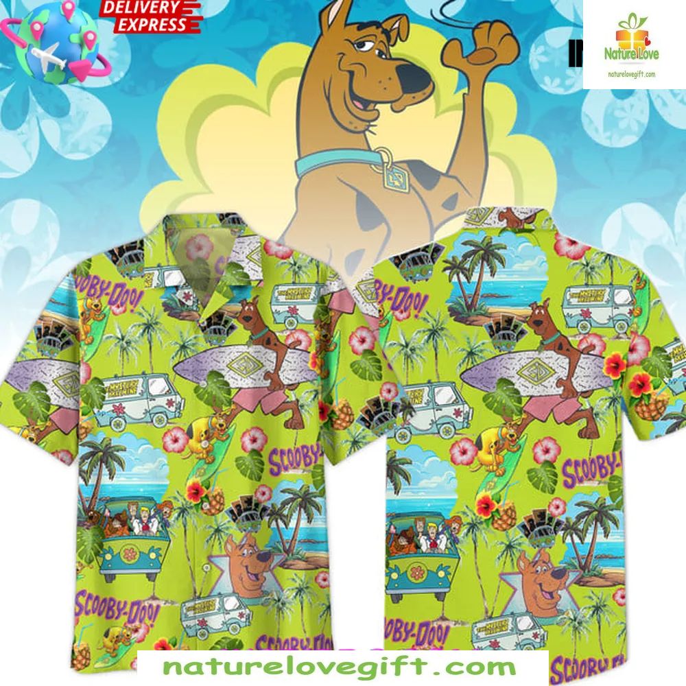 Scooby-Doo Summer Vibes Hawaiian - Adult & Kids T-Shirts, Sweatshirts & Hoodies apparel design preview 1