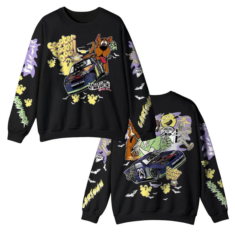 Scoobyy Doo Vintage Horror Movie Halloween - Adult & Kids T-Shirts, Sweatshirts & Hoodies apparel design preview 1