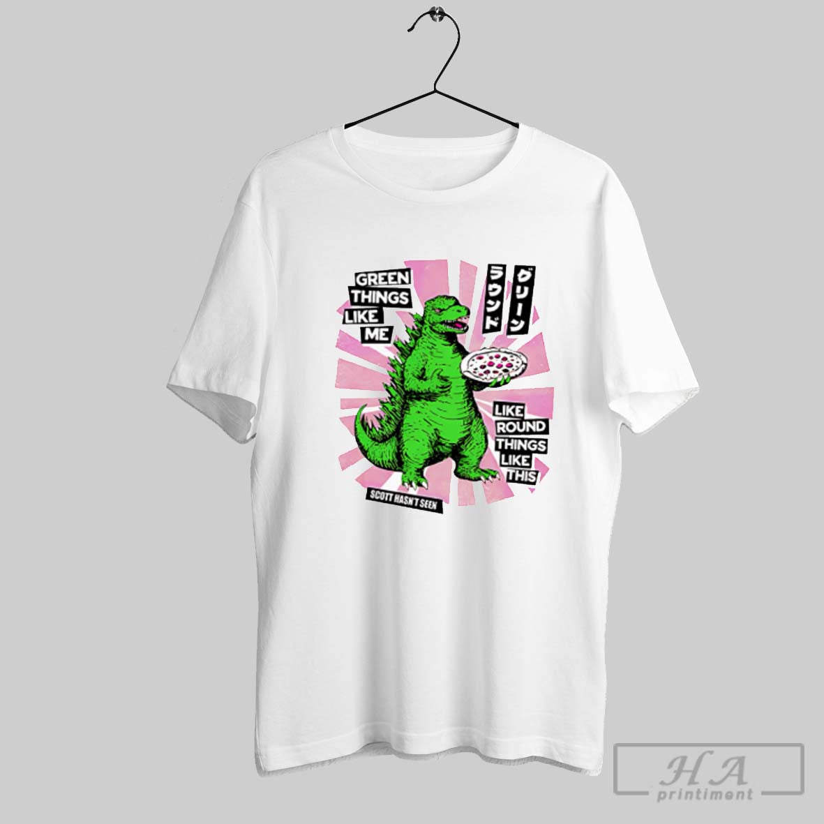 Scott Hasnt Seen Monster Godzilla - Adult & Kids T-Shirts, Sweatshirts & Hoodies apparel design preview 1
