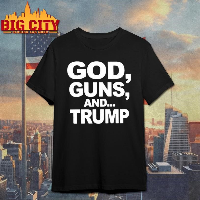 Scott Presler God Guns And Trump - Adult & Kids T-Shirts, Sweatshirts & Hoodies apparel design preview 1