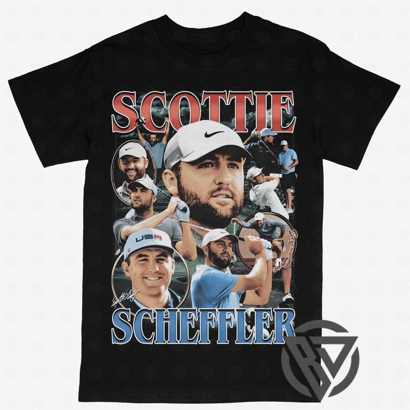 Scottie Scheffler Vintage Sport Fan - Adult & Kids T-Shirts, Sweatshirts & Hoodies apparel design preview 1