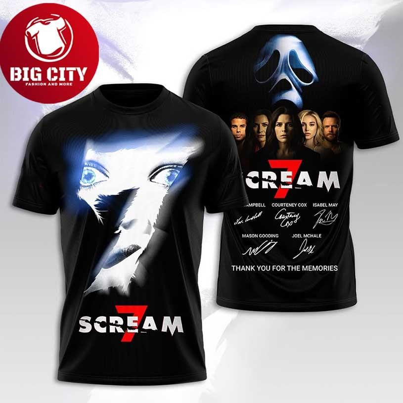 Scream 7 Movie 2026 Official Ghostface Returns Horror - Adult & Kids T-Shirts, Sweatshirts & Hoodies apparel design preview 1
