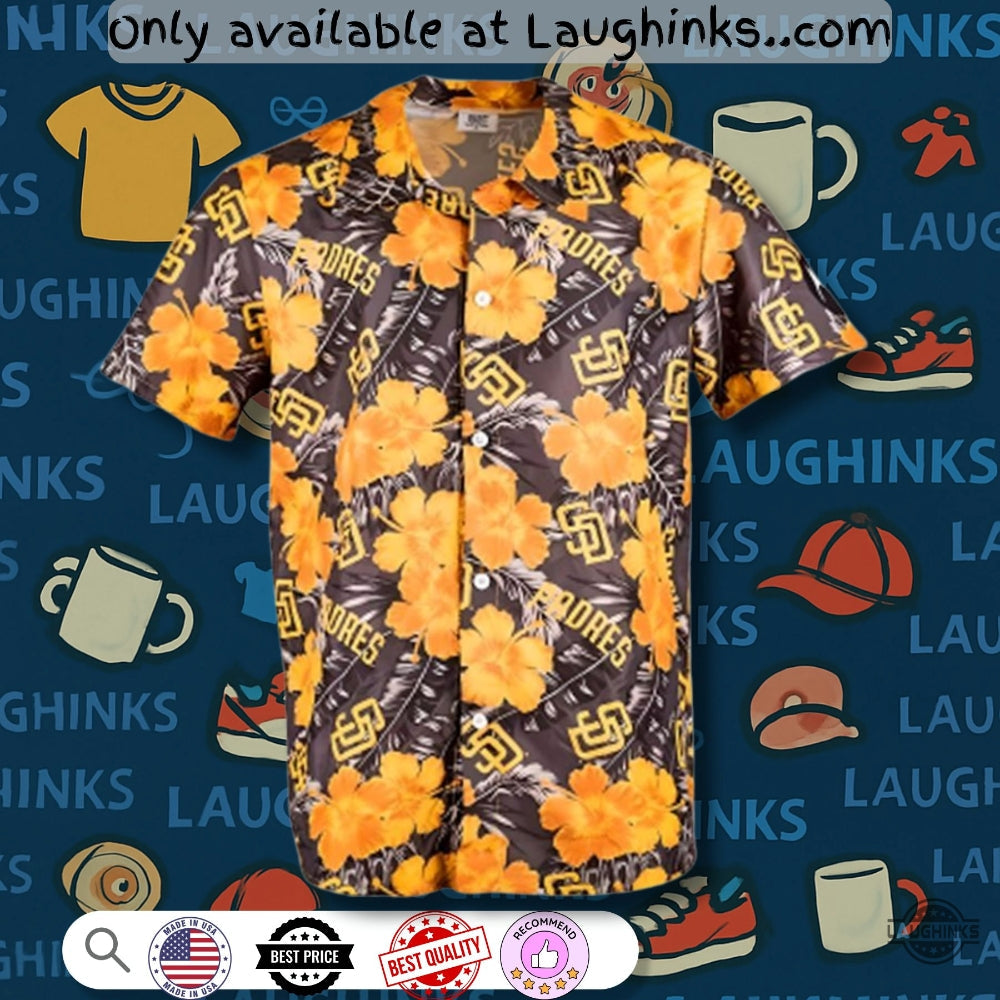Sd Padres Hawaiian Giveaway 2025 - Adult & Kids T-Shirts, Sweatshirts & Hoodies apparel design preview 1