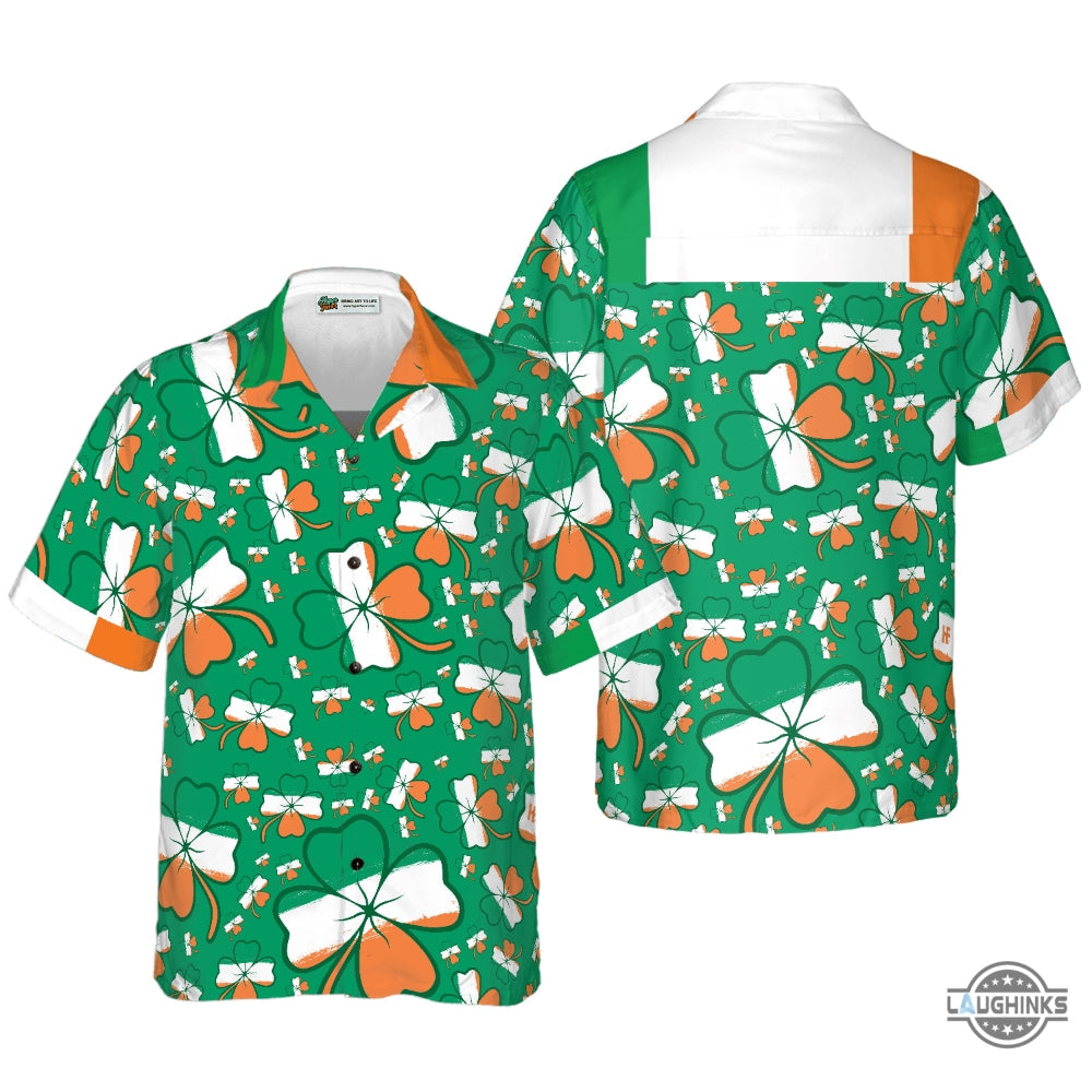 Seamless Ireland Styled Shamrock Saint Patricks Day - Adult & Kids T-Shirts, Sweatshirts & Hoodies apparel design preview 1