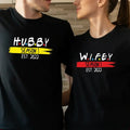 Season 1 Wifey Hubby Est 2022 Friends Wedding - Adult & Kids T-Shirts, Sweatshirts & Hoodies apparel design preview 1