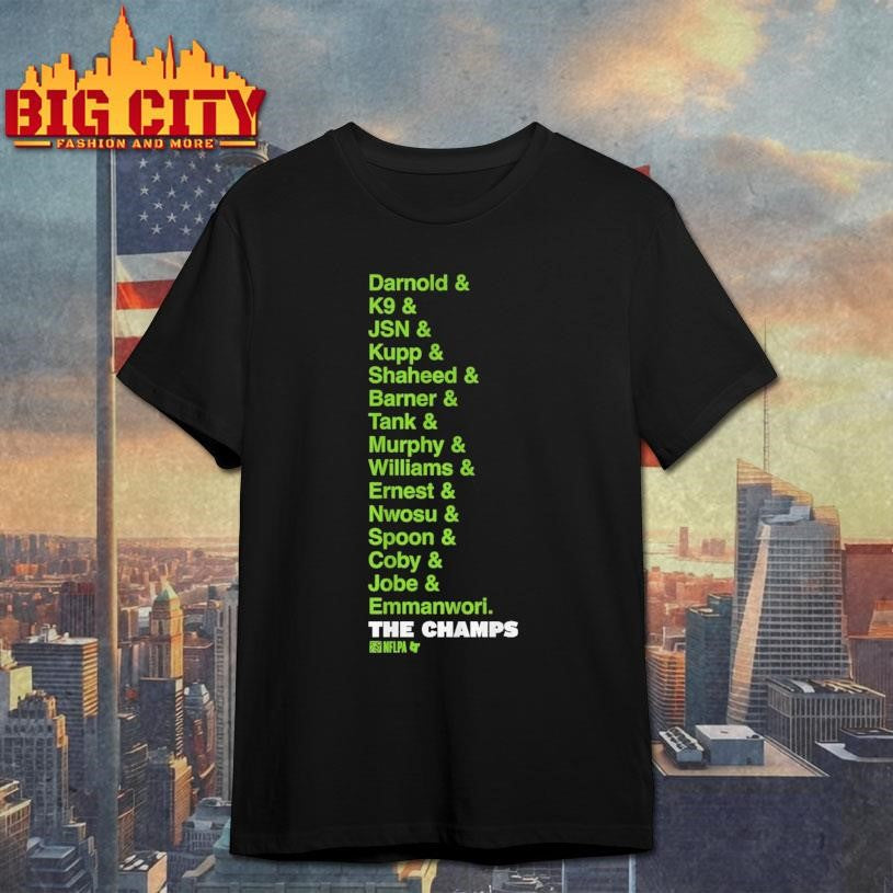 Seattle Football Champs List - Adult & Kids T-Shirts, Sweatshirts & Hoodies apparel design preview 1