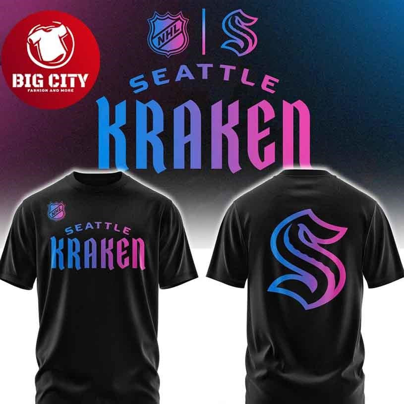 Seattle Kraken Cyberpunk Vibe 2026 Night Two Sided - Adult & Kids T-Shirts, Sweatshirts & Hoodies apparel design preview 1