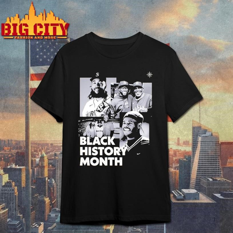 Seattle Mariners Ken Griffey Jr Black History Month - Adult & Kids T-Shirts, Sweatshirts & Hoodies apparel design preview 1