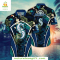 Seattle Mariners Hawaiian Midnight Floral Toucan - Adult & Kids T-Shirts, Sweatshirts & Hoodies apparel design preview 1